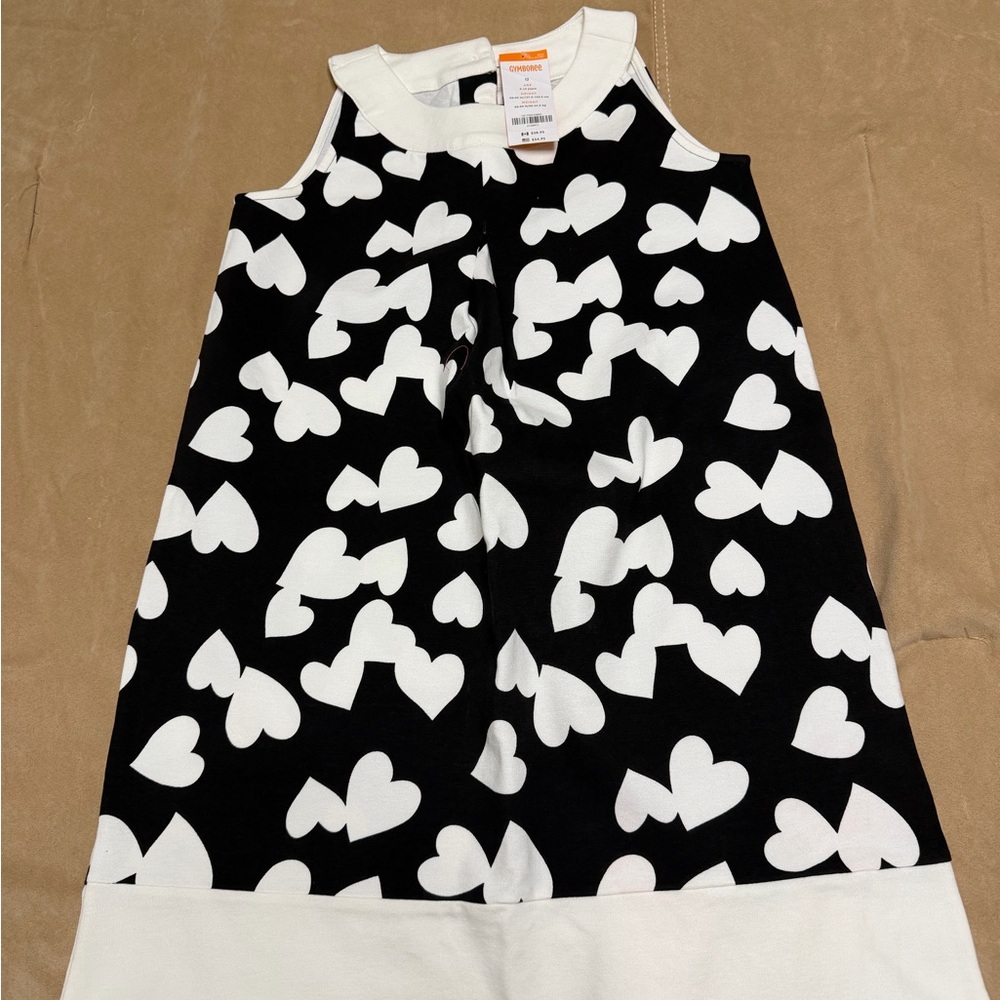 Gymboree Black and White Heart Dress